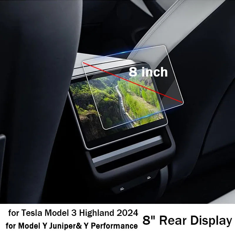 DSI - Tempered Glass Film Protector for Tesla Model 3 Highland Model Y Juniper Model Y Performance Rear Center Control Screen