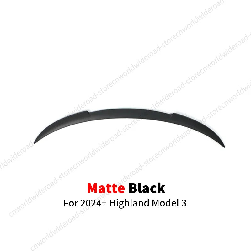 DSI - Rear Trunk Lid Spoiler Wing For Tesla Model Y 3 Highland Model 3 Spoiler Tail Wing  Black and Carbon Fiber Pattern Body Kit