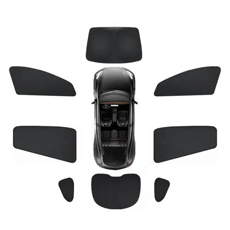 DSI - Tesla Model Y Juniper 2025 2026 Launch Sun Shade Front Rear Side Window Sunshade Windshield Sun Outdoor Camping Accessories