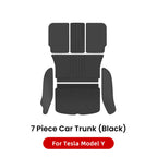 DSI - Trunk Mats - FIT Tesla Model Y Juniper 2021-2026 Leather  Fully Surrounded Waterproof Non-Slip Liner Custom Floor Mat Accessorie