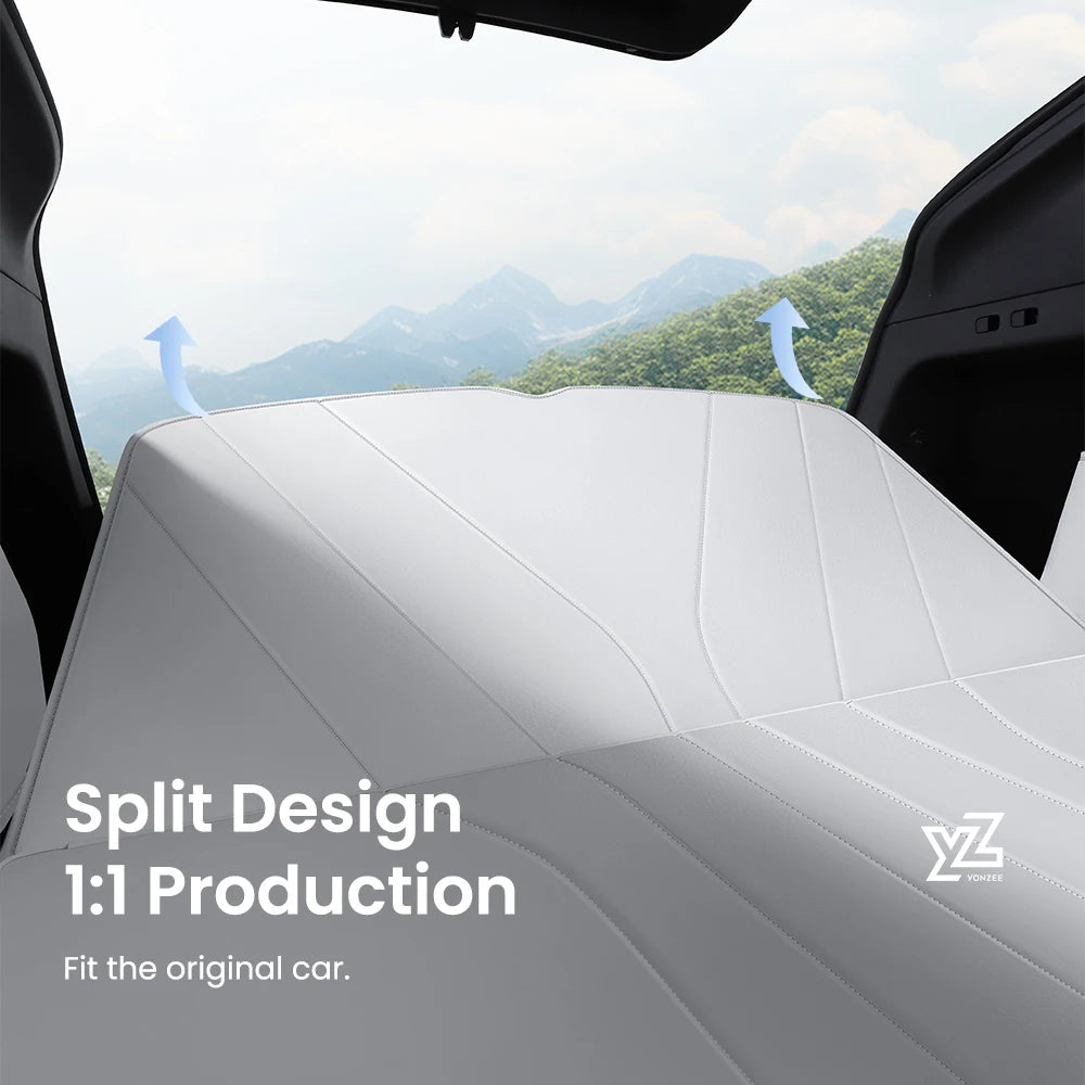 DSI - Trunk Mats - FIT Tesla Model Y Juniper 2021-2026 Leather  Fully Surrounded Waterproof Non-Slip Liner Custom Floor Mat Accessorie