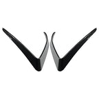 DSTAR - Front Bumper Fog Light Eyebrow Cover Trim for Tesla Model X 2015-2020, Carbon Fiber Style