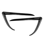 DSTAR - Front Bumper Fog Light Eyebrow Cover Trim for Tesla Model X 2015-2020, Carbon Fiber Style