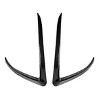 DSTAR - Front Bumper Fog Light Eyebrow Cover Trim for Tesla Model X 2015-2020, Carbon Fiber Style