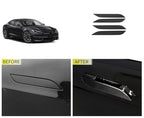 DStar - Exterior Door Handle Covers Compatible with Tesla Model S 2024 2023 2022-2017 Outdoor Handle Trim Exterior Car Accessories ABS 4PC (Carbon Fiber Style)