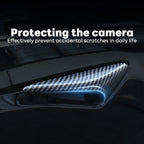 DSI -  Side Camera Cover Lens Protector - FITS Tesla New Model 3 Highland 2024 Black White Red Shiny Matte Carbon Fiber Pattern