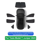 DSI - Tesla Model Y Juniper 2025 2026 Launch Sun Shade Front Rear Side Window Sunshade Windshield Sun Outdoor Camping Accessories