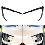 DSTAR - Front Bumper Fog Light Eyebrow Cover Trim for Tesla Model X 2015-2020, Carbon Fiber Style