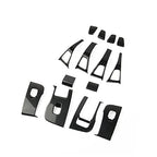 DSI - Carbon Fiber-ISH Interior Door Window Switch Panel Cover Trim KIT FITS Tesla Model 3 2017-2023/Model Y 2020-2023---$27.99
