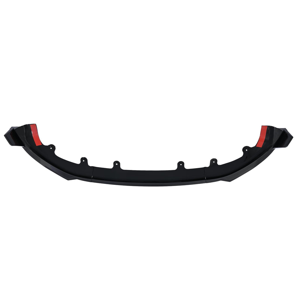 DSI - Front Bumper Lip Splitter Spoiler Glossy Black Fit for Tesla Model Y Juniper 2025 2026 Front Shovel Lower Air Chin Body Kit Exterior Upgrade Accessory No Drilling