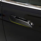 DStar - Exterior Door Handle Covers Compatible with Tesla Model S 2024 2023 2022-2017 Outdoor Handle Trim Exterior Car Accessories ABS 4PC (Carbon Fiber Style)