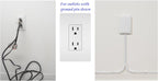 DSI - Sleek Socket Original & Patented Ultra-Thin Outlet Concealer with Cord Concealer Kit, Flat Extension Cord with Multi Outlets Power Strip, Ideal for Home Improvement, Hide Bulky and Messy Cords