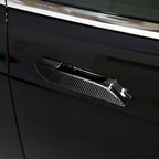 DStar - Exterior Door Handle Covers Compatible with Tesla Model S 2024 2023 2022-2017 Outdoor Handle Trim Exterior Car Accessories ABS 4PC (Carbon Fiber Style)