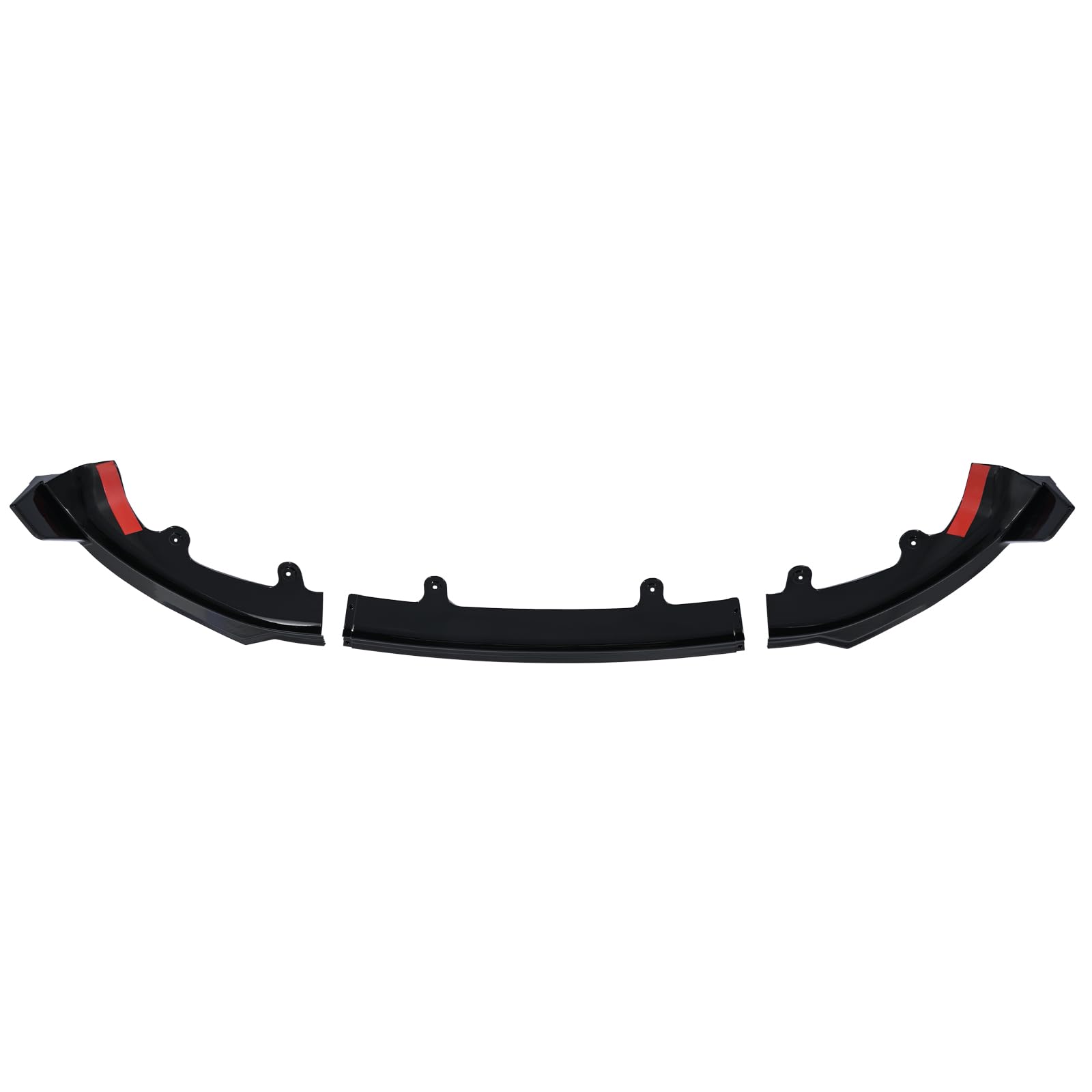 DSI - Front Bumper Lip Splitter Spoiler Glossy Black Fit for Tesla Model Y Juniper 2025 2026 Front Shovel Lower Air Chin Body Kit Exterior Upgrade Accessory No Drilling