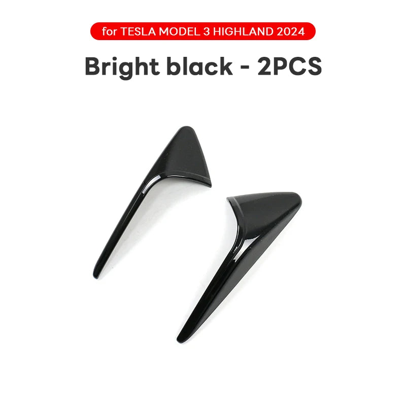 DSI -  Side Camera Cover Lens Protector - FITS Tesla New Model 3 Highland 2024 Black White Red Shiny Matte Carbon Fiber Pattern