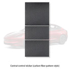 DSI - r Center Console Panel Sticker Suede Film - FITS -  Tesla Model 3 & Y Highland Juniper Carbon Central Control Cover Car Interior Accessories