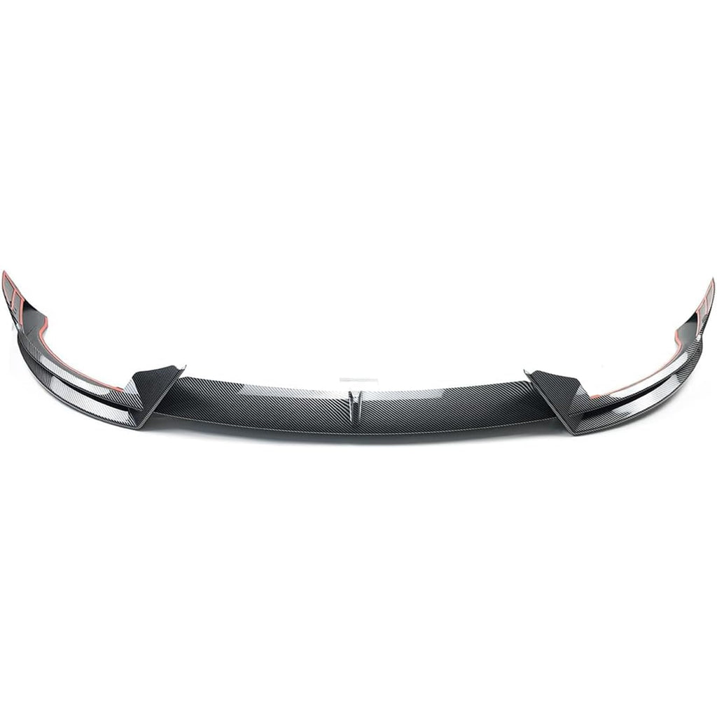 DSI - Front Lip 3Pcs Compatible with for Tesla Model Y 2020 2021 2022 2023 2024 V Style Front Bumper Lip Splitter Spoiler (Carbon Fiber Print)