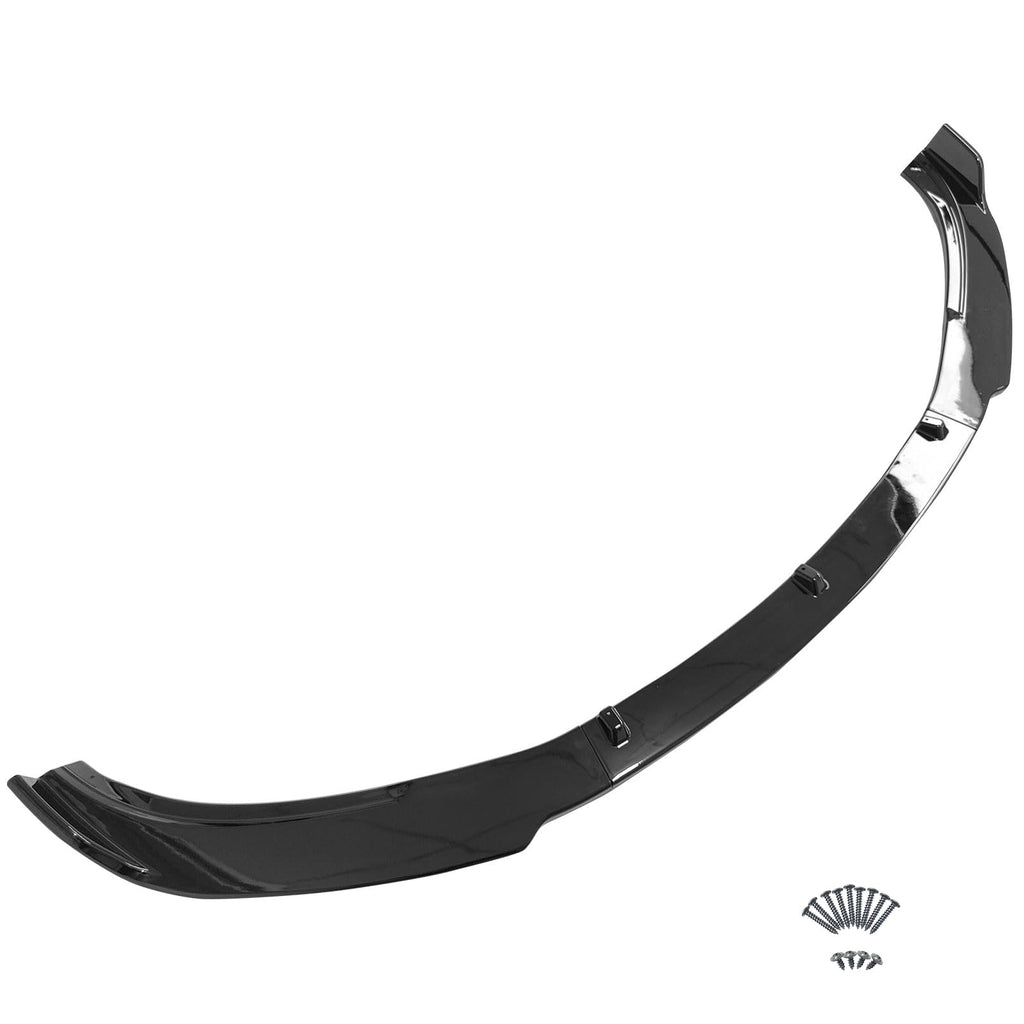DSI - Compatible with 2017-2023 Tesla Model 3 Sedan 4-Door Front Bumper Lip, IKON Style Gloss Black PP Front Bumper Lower Chin Spoiler Splitter