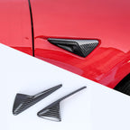 DSI - FITS Tesla Model 3/Y HW3.0 Turn Signal Side Camera Protection Cover Decoration Accessories fit for 2017-2023 Tesla Model 3 and 2020-2023.6 Tesla Model Y (Glossy Carbon Fiber Pattern)