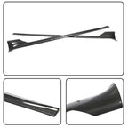 DSI - REAL Carbon Fiber Side Skirts for Tesla Model S Plaid 2021-2024 Under Door Rocker Panels Valance Extension Lip Factory Outlet