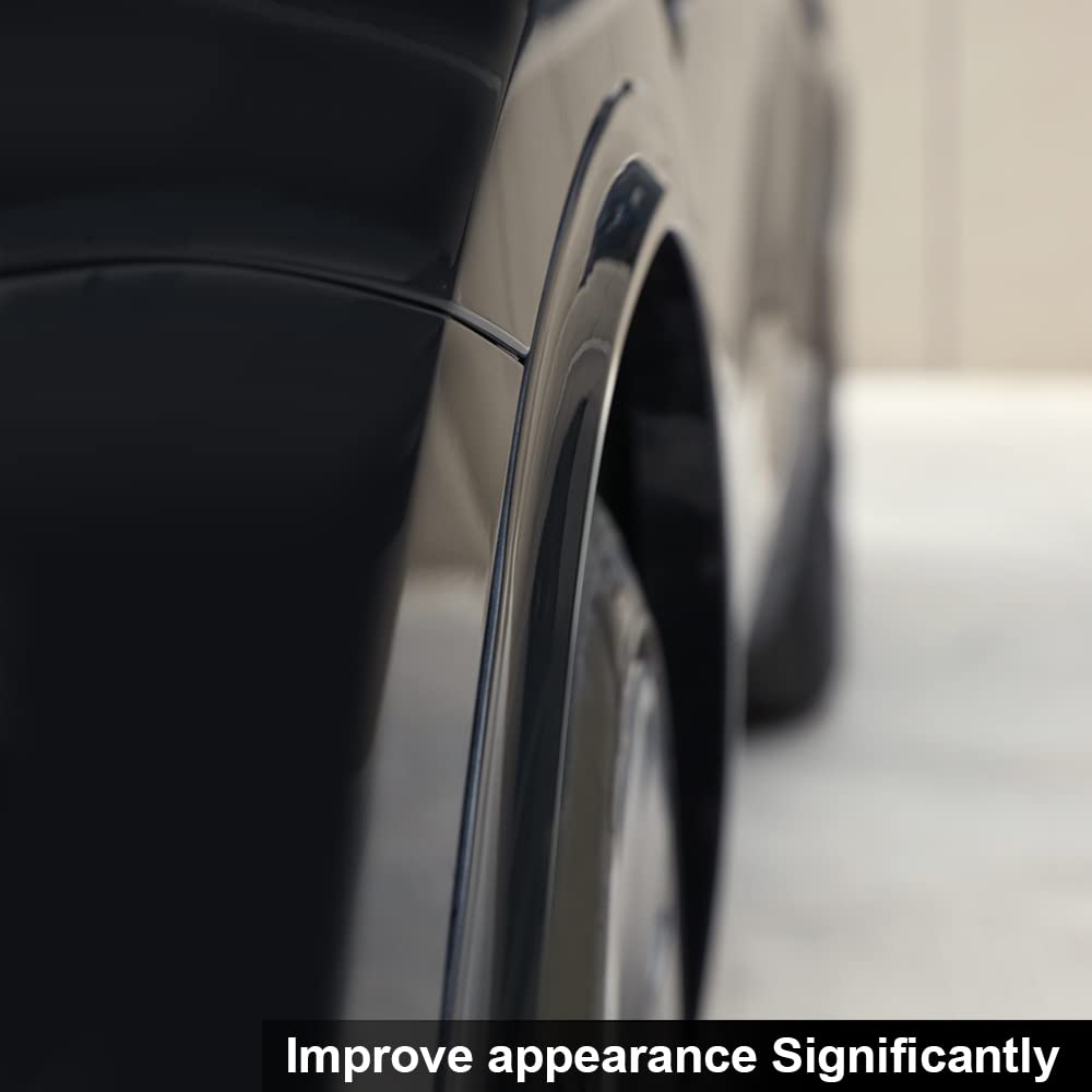 DSI - MODIFIED -  Fender Flares Compatible with 2020-2024 Tesla Model Y, Wide Body widened 0.57 "in front/0.6" in rear BLACK paint style