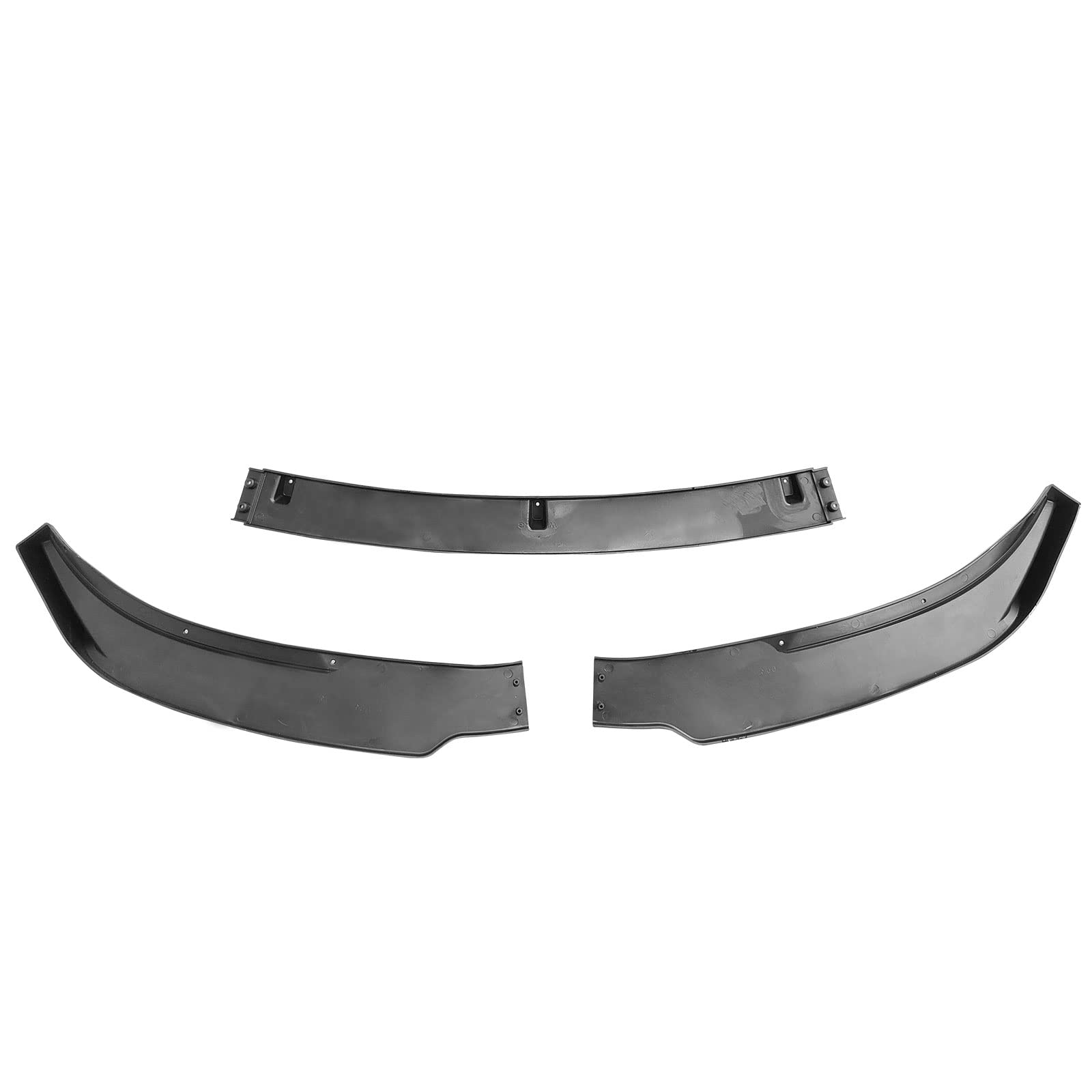 DSI - Compatible with 2017-2023 Tesla Model 3 Sedan 4-Door Front Bumper Lip, IKON Style Gloss Black PP Front Bumper Lower Chin Spoiler Splitter
