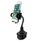 DSI - Car Cup Holder Phone Mount - Securely Holds Phones up to 4.1” Wide - Flexible Gooseneck & 360° Rotatable Cradle