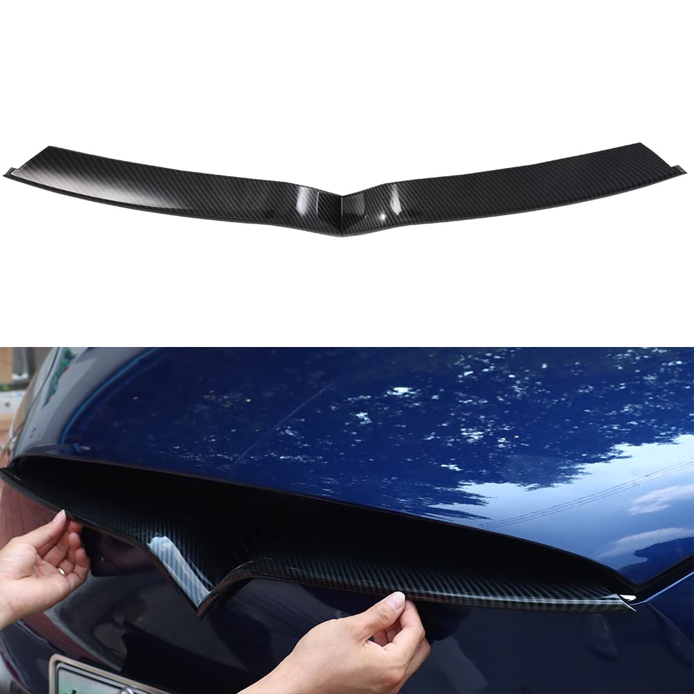 DSI - Front Grille Insert Trim for Tesla Model X 2016-2020 Car Exterior Accessories (abs product) Carbon Fiber Outer Decoration