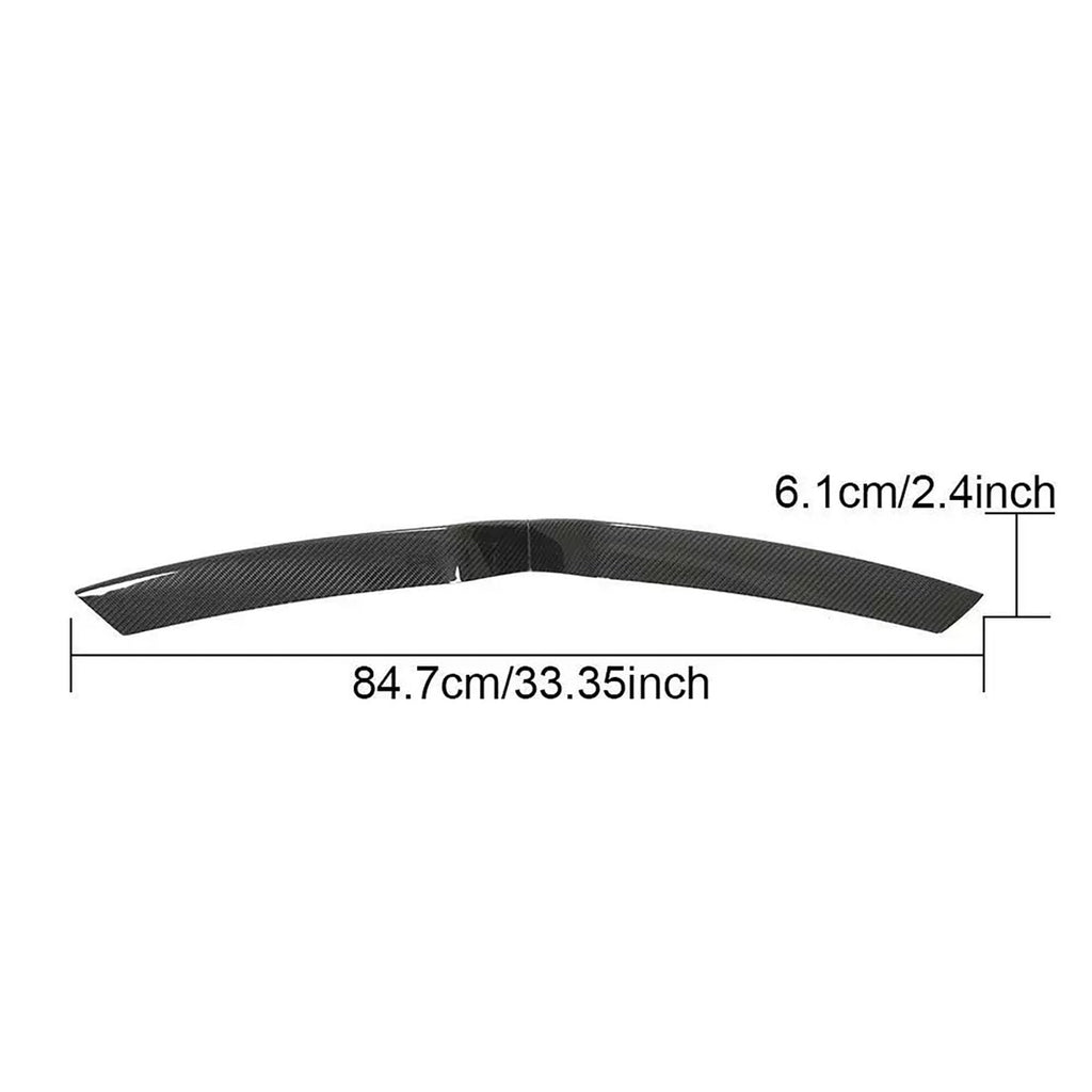 DSI - Front Grille Insert Trim Compatible With Tesla Model X 2020 2019 2018 2017 2016 Front Center Mesh Grille Grill Cover(Carbon Fiber)
