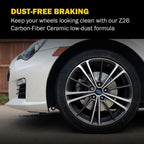 Power Stop Rear Z26-2164 Carbon-Fiber Ceramic Brake Pads Z26 Street Performance For Tesla S 2017-2023, Tesla X 2017-2023 [Model Specific]