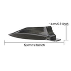 DSI - Carbon Fiber Rear Bumper Splitter fits for Tesla Model S Sedan 2016-2020 Rear Bumper Canard Fins Side Corner Splitter Aprons Factory Outlet