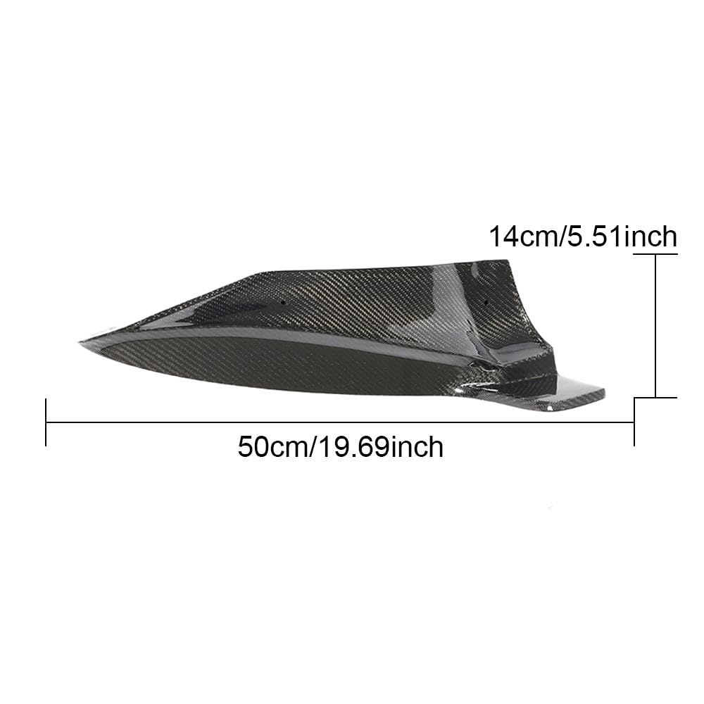DSI - Carbon Fiber Rear Bumper Splitter fits for Tesla Model S Sedan 2016-2020 Rear Bumper Canard Fins Side Corner Splitter Aprons Factory Outlet