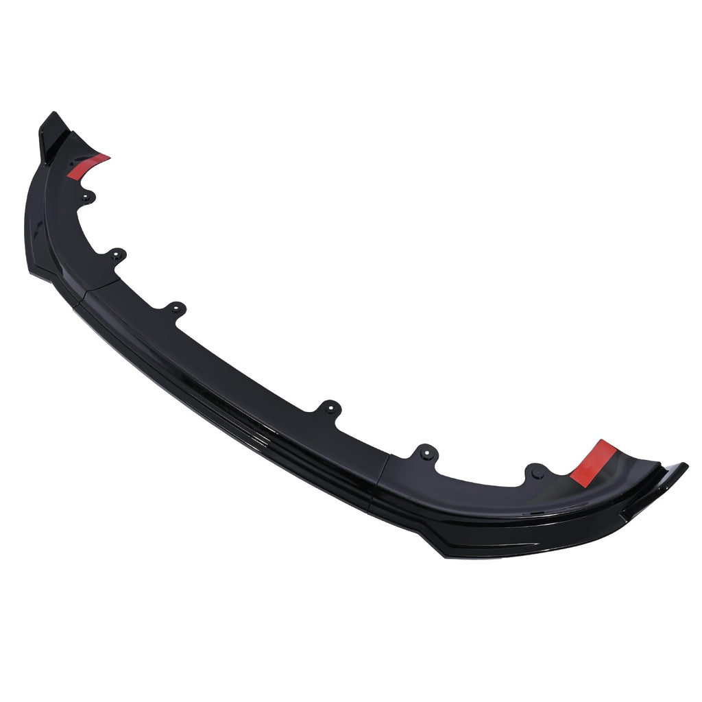 DSI - Front Bumper Lip Splitter Spoiler Glossy Black Fit for Tesla Model Y Juniper 2025 2026 Front Shovel Lower Air Chin Body Kit Exterior Upgrade Accessory No Drilling
