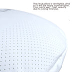 DStar - Nappa Leather Headrest Pillow 2 Packs for Tesla Neck Pillow Uniquely Designed for Tesla Model Y/3/S/X Tesla Car Neck Support Cushion for People Under 5'7" White
