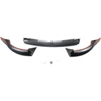 DSI - Front Lip 3Pcs Compatible with for Tesla Model Y 2020 2021 2022 2023 2024 V Style Front Bumper Lip Splitter Spoiler (Carbon Fiber Print)