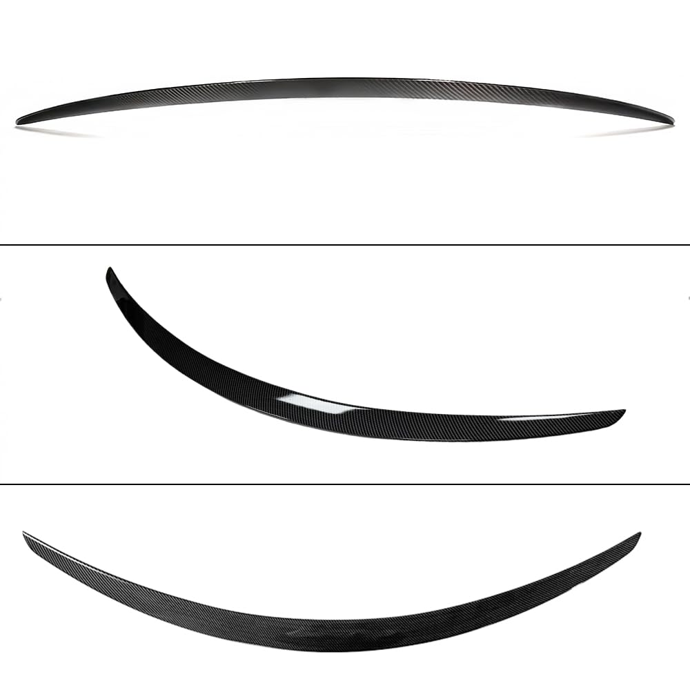 DSI - Rear Spoiler Compatible with Tesla Model S 2012-2024 Sedan 4-Door Trunk Spoiler Wing Factory Style Carbon Fiber Style