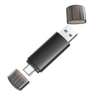 DSTAR - 256GB USB C Flash Drive Dual USB 3.0 Flash Drive Type C + USB A Portable Type-C Flash Drive 2-in-1 USB-C Thumb Drive for Smartphone Tablet Computer Mac iPhone 15 Black