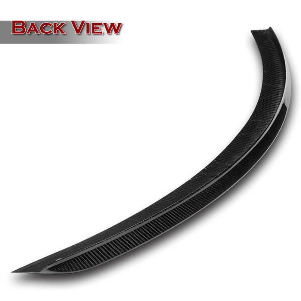 Q1-Tech, Carbon Fiber Lift Gate Trunk Spoiler Wing Compatible with 2012-2024 Tesla Model S, Rear Trunk Lip Spoiler, 2013 2014 2015 2016 2017 2018 2019 2020 2021 2022 2023, OE-Style