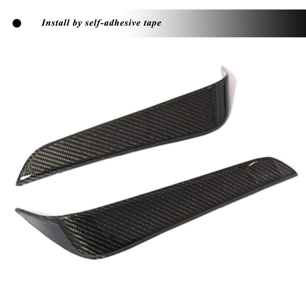 DSI - Carbon Fiber Rear Fender Vent fits for Tesla Model X 75D 90D P90D 100D P100D 2016 2017 2018 Carbon Fiber Rear Air Intake Vent Trim Apron 2pcs/Set