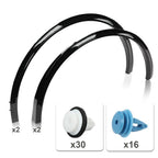 DSI - MODIFIED -  Fender Flares Compatible with 2020-2024 Tesla Model Y, Wide Body widened 0.57 "in front/0.6" in rear BLACK paint style