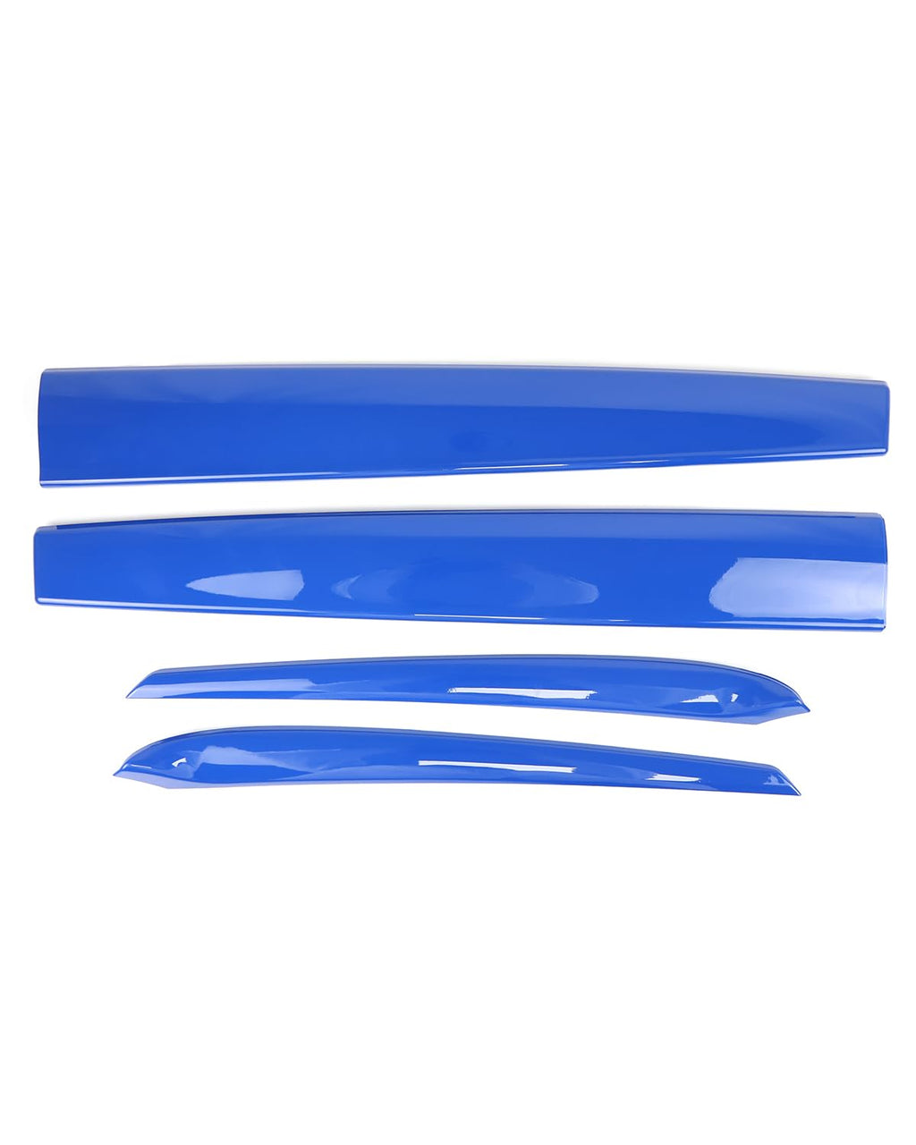 DSI - Dashboard Cover Wrap and Front Door Inner Armrest Panel Cover Trim Compatible with Tesla Model 3 2021-2023 Model Y 2020-2025, **NOT for Performance model (Glossy Blue, 4pcs)