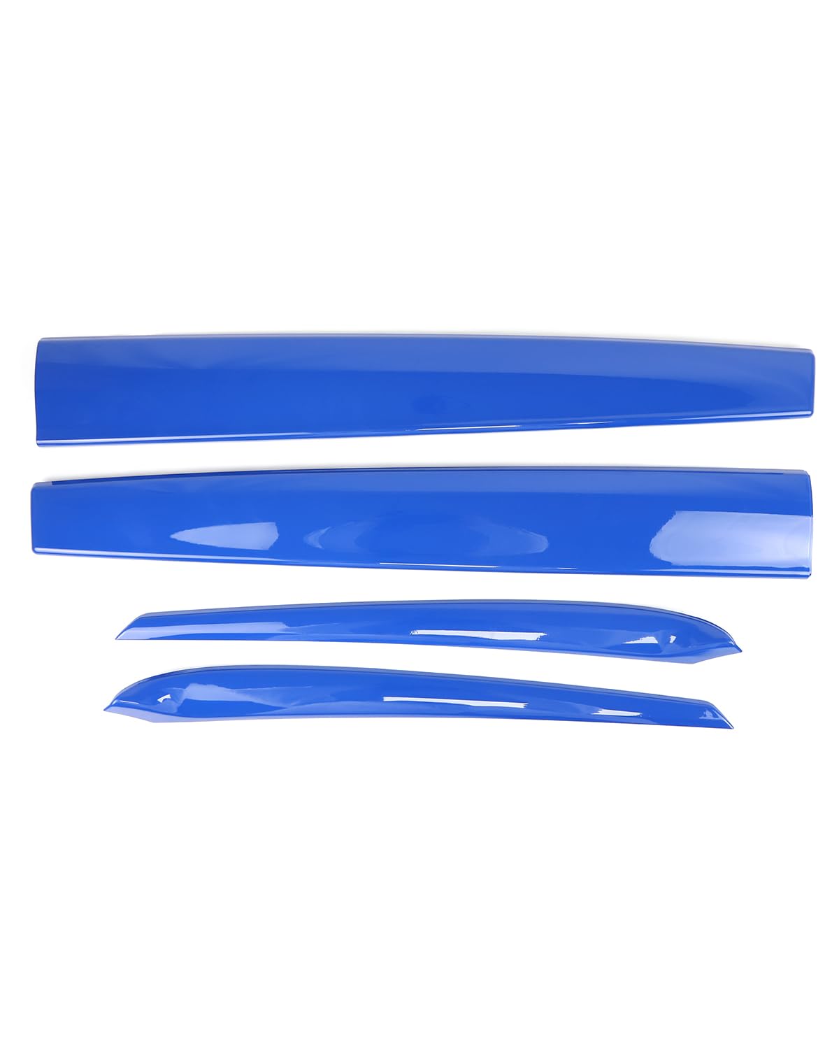 DSI - Dashboard Cover Wrap and Front Door Inner Armrest Panel Cover Trim Compatible with Tesla Model 3 2021-2023 Model Y 2020-2025, **NOT for Performance model (Glossy Blue, 4pcs)