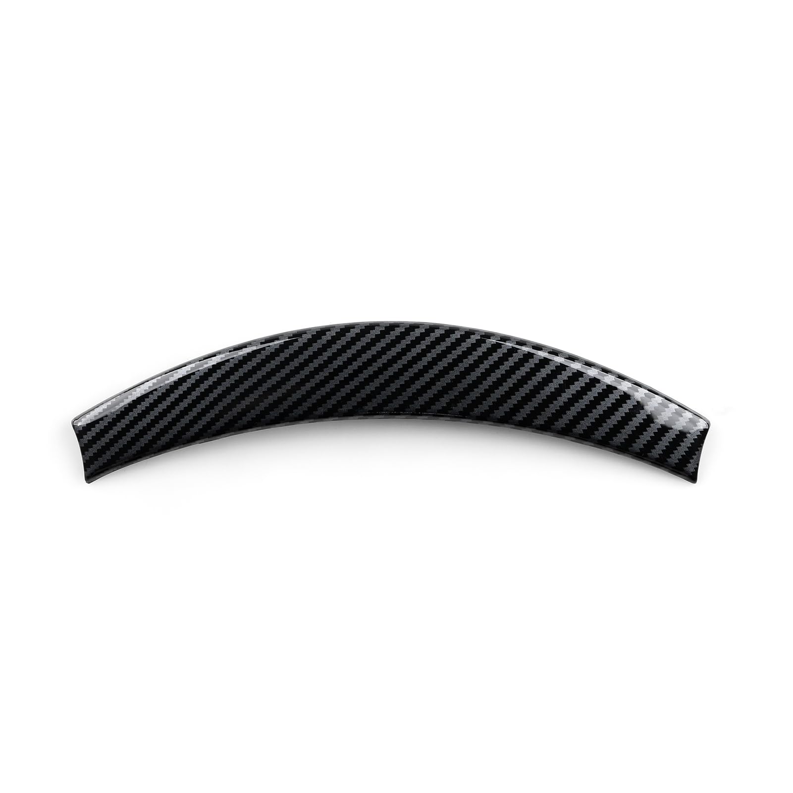 DSI - FITS Tesla Model 3 Highland 2024 2025 2026 Model Y Juniper 2025 2026 Accessories Car Steering Wheel Trim Carbon Style ABS Decal Sticker (Style B)
