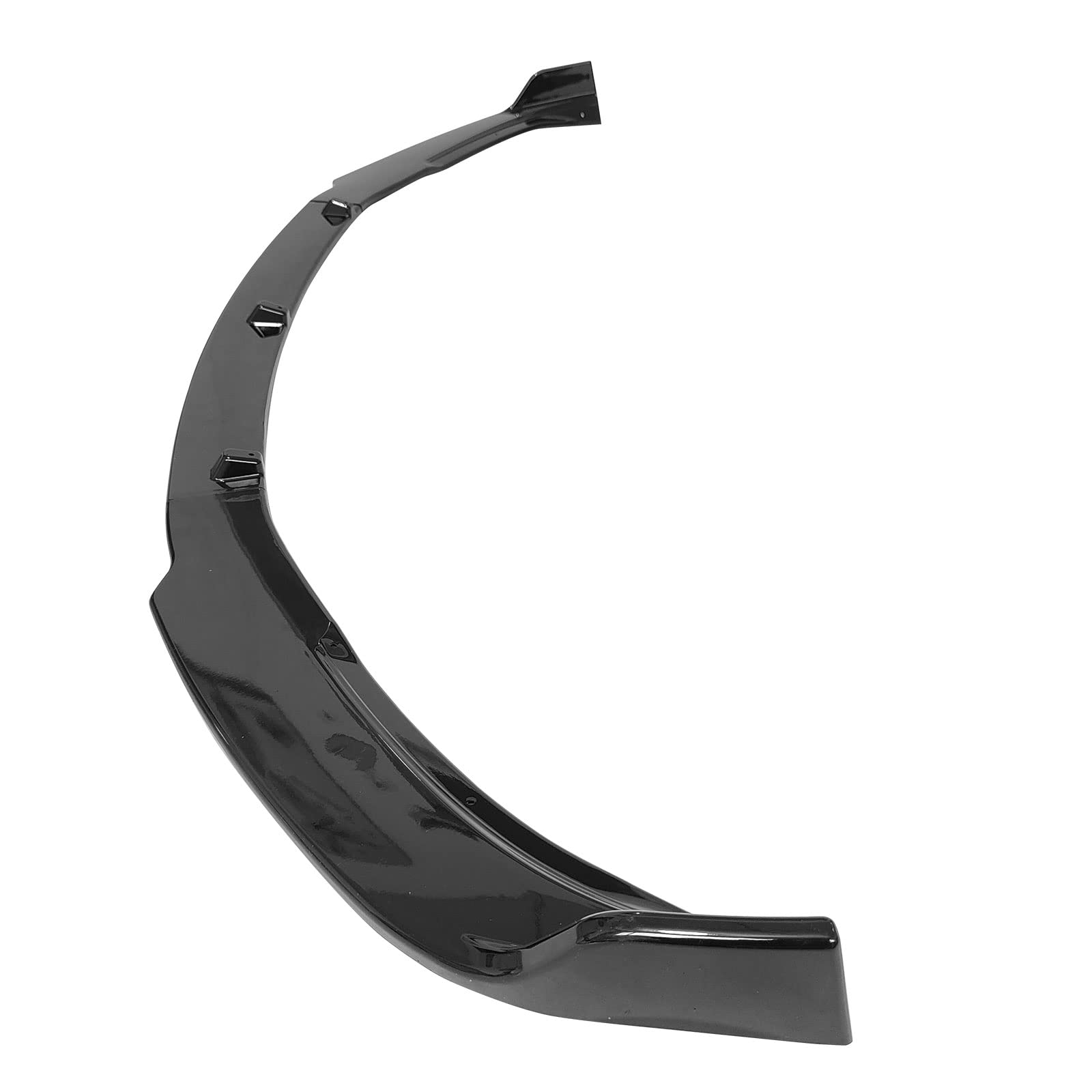 DSI - Compatible with 2017-2023 Tesla Model 3 Sedan 4-Door Front Bumper Lip, IKON Style Gloss Black PP Front Bumper Lower Chin Spoiler Splitter