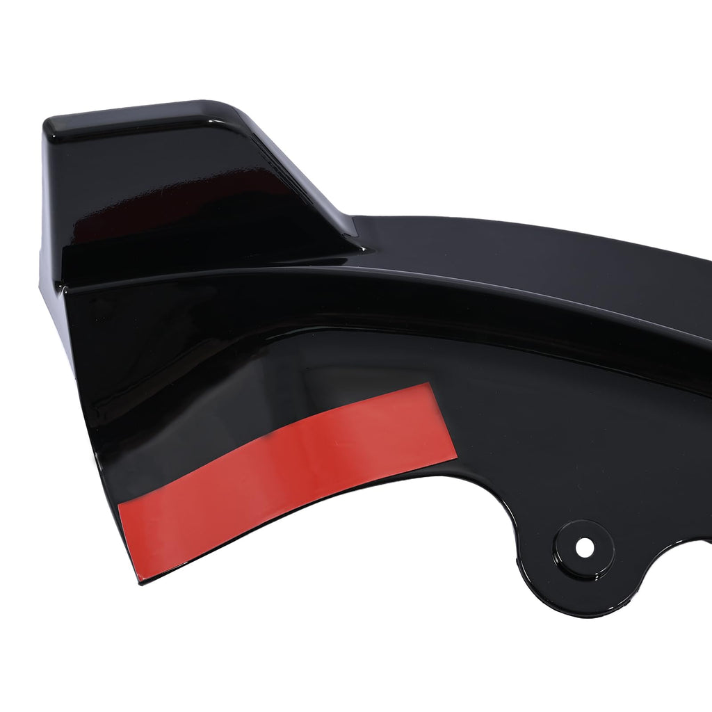 DSI - Front Bumper Lip Splitter Spoiler Glossy Black Fit for Tesla Model Y Juniper 2025 2026 Front Shovel Lower Air Chin Body Kit Exterior Upgrade Accessory No Drilling