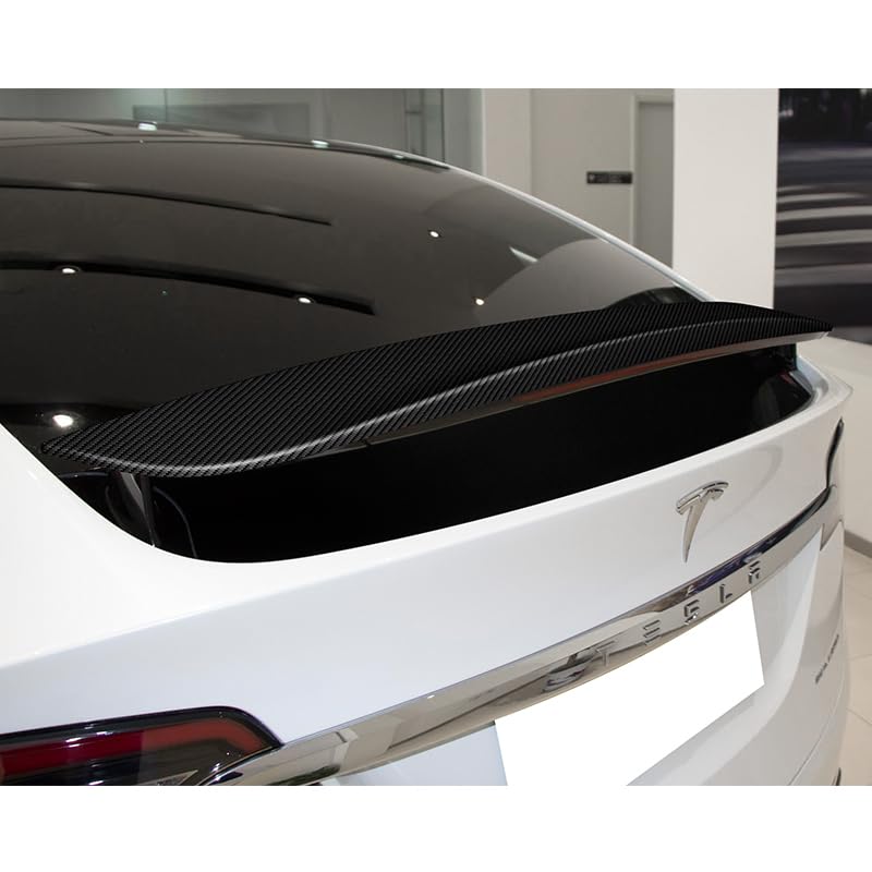 DSI -  Real Carbon Fiber, OE-Style Rear Trunk Spoiler Wing, Compatible with 2016-2025 Tesla Model X, Lightweight Exterior Accessories, Replacement Parts (Matte Carbon Fiber)