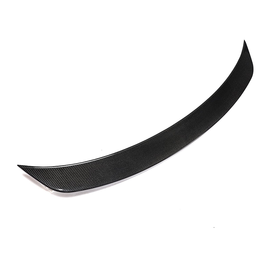 DSI - Rear Trunk Spoiler Fits 2020-2025 Tesla Model Y, IKON Style Real Carbon Fiber Racing Deck Lid Spoiler Rear Trunk Tail Lip Wing Styling Trim