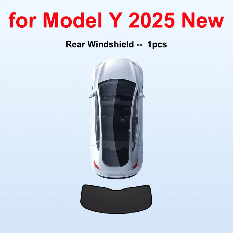 DSI - Tesla Model Y Juniper 2025 2026 Launch Sun Shade Front Rear Side Window Sunshade Windshield Sun Outdoor Camping Accessories