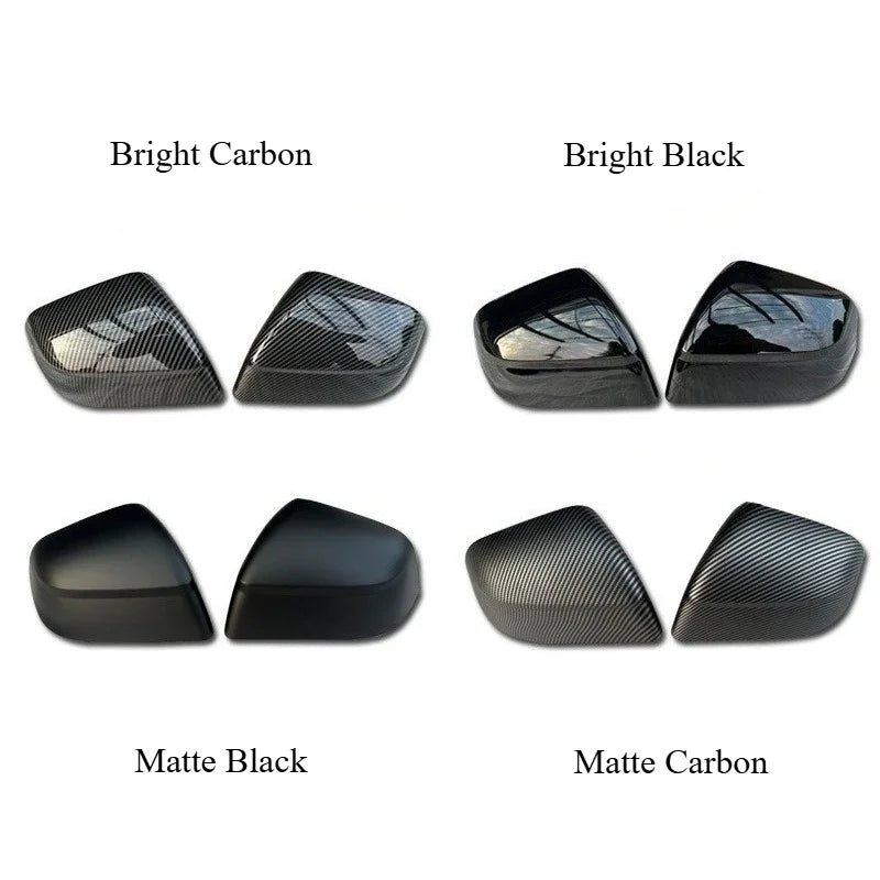 Car Rear View Mirror for Tesla Model Y Juniper 2025 ABS Carbon Fiber Decorative Shell Exterior Accessories Car Rearview Cover