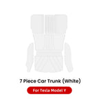 DSI - Trunk Mats - FIT Tesla Model Y Juniper 2021-2026 Leather  Fully Surrounded Waterproof Non-Slip Liner Custom Floor Mat Accessorie